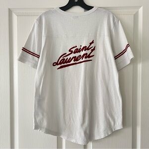 Saint Laurent Vintage Inspired T-Shirt - Ecru - Size XS